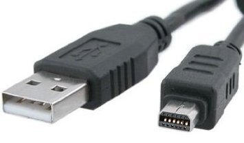 Alto grado – Cable USB para Olympus cámaras digitales – cable USB cb-usb5/cb-usb6 – trabaja con Olympus modelo EVolt E330, EVolt E410, EVolt E420, EVolt E500, EVolt E510, EVolt E520, EVolt E-330, EVolt E-410, EVolt E-420, EVolt E-500, EVolt E-510 y EVolt 