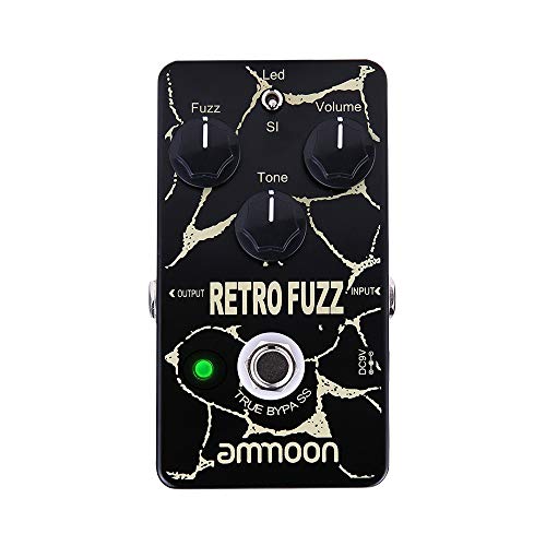 ammoon RETRO FUZZ Pedal de Efecto de Guitarra Analógica Fuzz 2 Modos True Bypass Shell de Aleación de Aluminio