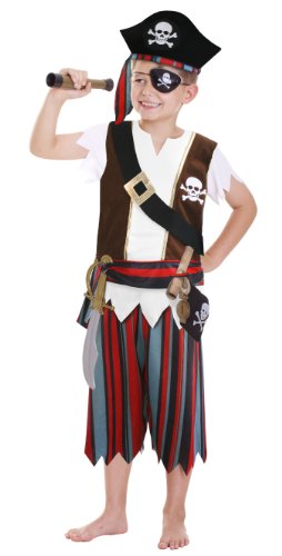 Amscan - Disfraz de pirata para niño, talla 3 - 6 años (CCS00008)