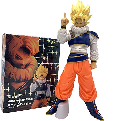 Anime Dragon Ball Z Son Goku Super Saiyan Teleport Alien de pie Big Ver. DBZ-Figuras de acción, Modelo Coleccionable, 30cm (Real Boxed)