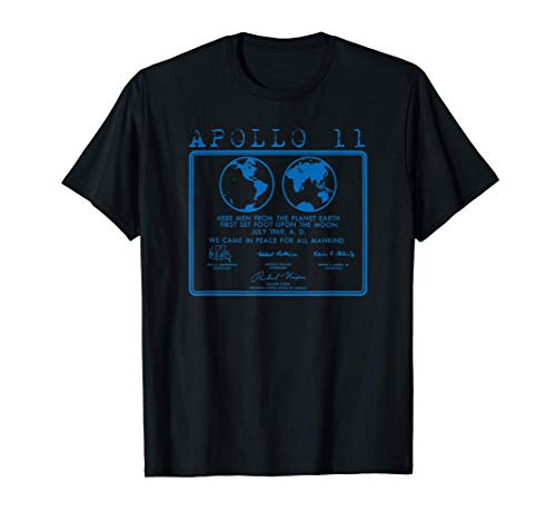Apollo 11 Commemorative Lunar Plaque Moon Landing NASA Camiseta
