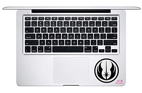 Artstickers. Pegatina para portatil o Macbook. Vinilo Orden Jedi Star Wars para touchpad. Adhesivo para Teclado de Apple MacBook Pro Air Mac Portátil. Color Negro. Regalo Spilart, Marca Registrada