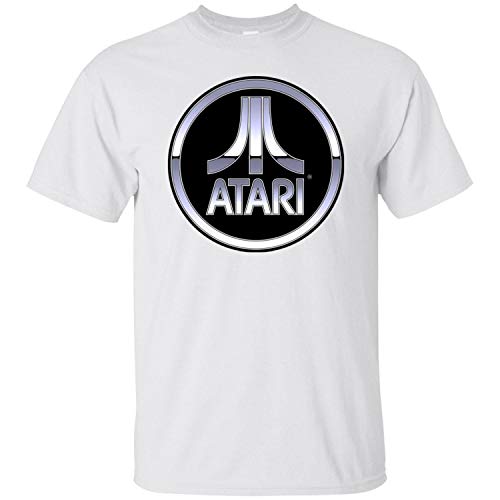 Atari, Retro, Video Game, Gamer, 2600, Console, Cartridge, Game, Logo Men's T-Shirt,White,4XL