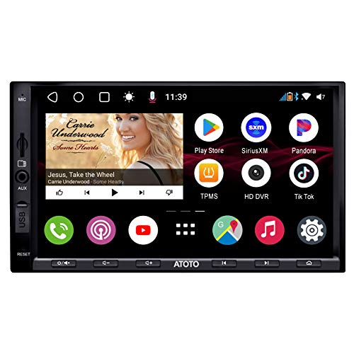 ATOTO S8 Pro S8G2A75P, Android Coche en el Tablero de vídeo y navegación, Dual BT con aptX HD, teléfono Integración Link, Pantalla QLED, VSV Aparcamiento, 512 GB Soporte SD, de Carga y más QC3.0