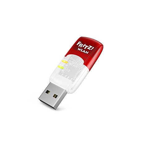 AVM FRITZ! WLAN USB Stick AC 430 MU-MIMO International - Adaptador inalámbrico USB, WiFi AC banda dual, 433 Mbps en 5 GHz o 150 Mbps en 2,4 GHz, compatible con cualquier router WiFi