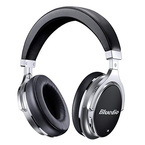 Bluedio F2 (Faith) - Auriculares inalámbricos Bluetooth con micrófono para Negocios con cancelación Activa de Ruido, Color Negro