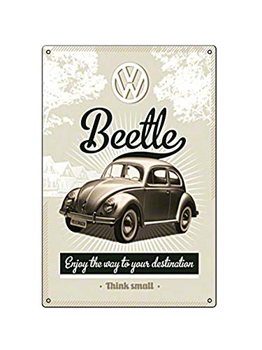 Boggevi Kells Volkswagen – VW Retro Beetle – Idea de regalo para coche, placa de metal – Cartel de metal – Cartel de metal regalo 200 mm x 300 mm
