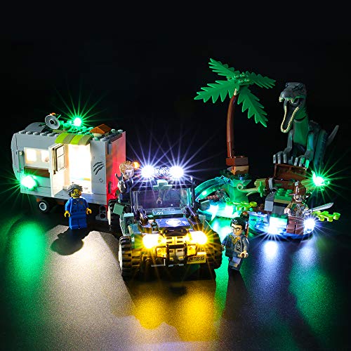 BRIKSMAX Kit de Iluminación Led para Lego Jurassic World Caza del Tesoro,Compatible con Ladrillos de Construcción Lego Modelo 75935, Juego de Legos no Incluido