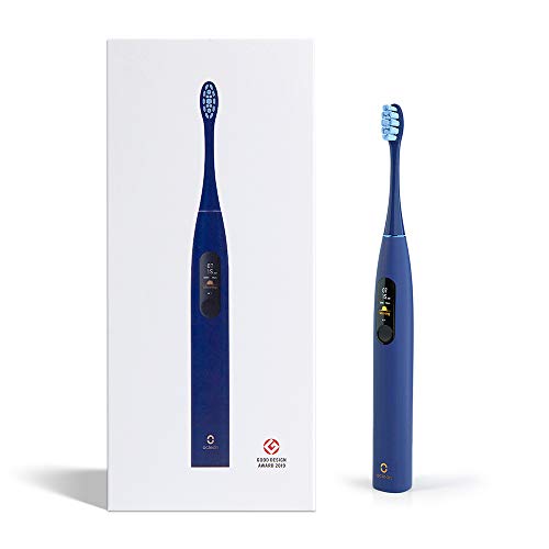 Cepillo de dientes eléctrico Oclean X Pro Sonic, cepillo de dientes recargable impermeable, aplicación Bluetooth, planes de cepillado personalizados, cargador y soporte 2 en 1