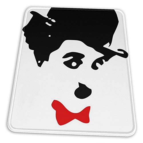 Charlie Chaplin - Alfombrilla antideslizante para ratón (goma, ultrafina), Negro
, 8.3 x 10.3 in