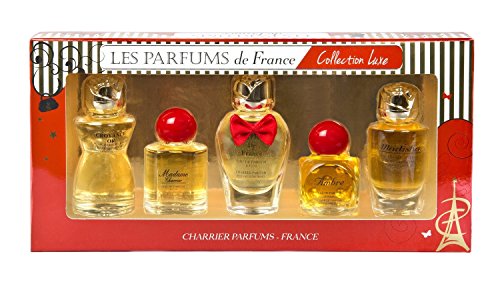 Charrier Parfums"Colección Luxe" – Estuche De 5 Eau De Parfum En Miniaturas Color Rojo 49.7 Ml