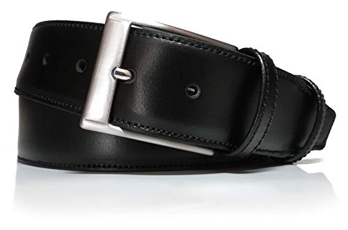 Cinturón cremallera hombre billetero interior piel legitima (Negro, 110)