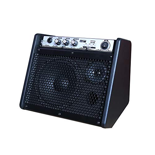 Coolmusic DM20 20W Bluetooth Amplificador de monitor personal Amplificador de tambor eléctrico Altavoz, teclado y altavoz de guitarra acústica