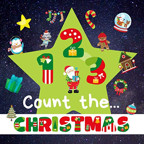 Count The - Christmas: A Fun Xmas Picture Puzzle Activity Book for 2-5 Year Olds Kids (Counting Game) (English Edition)