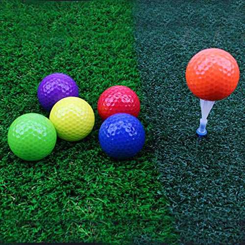Crestgolf Pelota de Golf Colores Mezclados, Campo de prácticas, Pelotas de Golf, Pelota de práctica de Golf, 2 Estilos para su elección(Six Color)