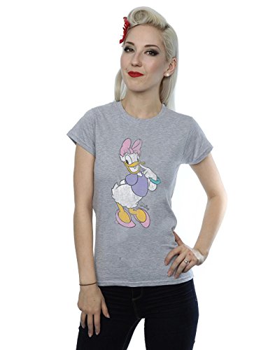 Disney mujer Classic Daisy Duck Camiseta X-Small cuero gris