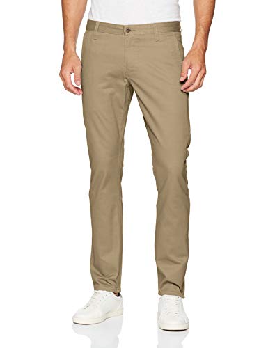 Dockers Alpha Original Skinny-Lite Pantalones, Marrón (New British Khaki), 34W / 32L para Hombre