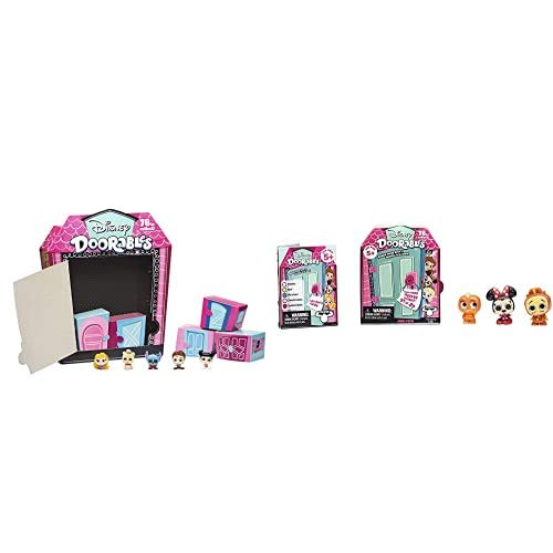 Doorables- Multi Peek Surprise, 6 Cajitas con Mini Muñecas Disney para Coleccionar, Multicolor (Famosa 700014655) + Mini muñecas Sorpresa de Disney para coleccionar (Famosa 700014654), Multicolor