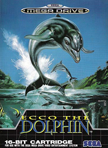 ELITEPRINT Póster de ECCO The Delphin Sega Mega, Drive, retro, A3, 250 g/m², reproducción de juegos de NINTENDO ARCADE