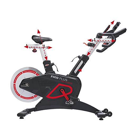 F & H Fitness | Bicicleta indoor FH 10 PLUS | Spinning indoor, volante de inercia 20 kg | Profesional, ajustable manillar y sillín | pantalla LCD, Unisex