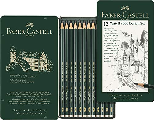 Faber Castell 9000 - Set de 12 lápices para dibujo técnico