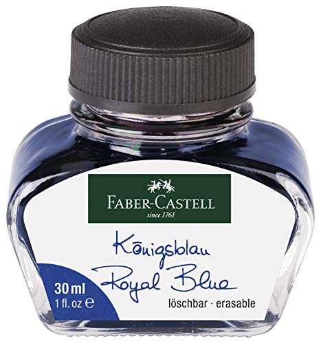 Faber-Castell - Vaso de tinta, color azul cobalto Tintenglas 30 ml