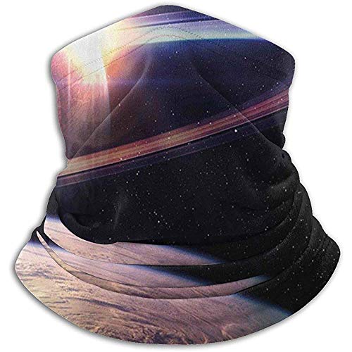 Fanqi Puesta de sol Universo del espacio exterior Saturno Vista desde el planeta Tierra Atmósfera Nave espacial Máscara de esquí Máscara facial Calentador de cuello Capucha Sombreros de invierno