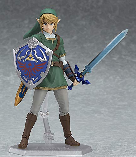 Figura de Zelda La Leyenda de Zelda Link Shield Links Espada Modelo Juguetes Llavero Colgante Collar Cosplay Caja de Regalo Figura Juguetes para