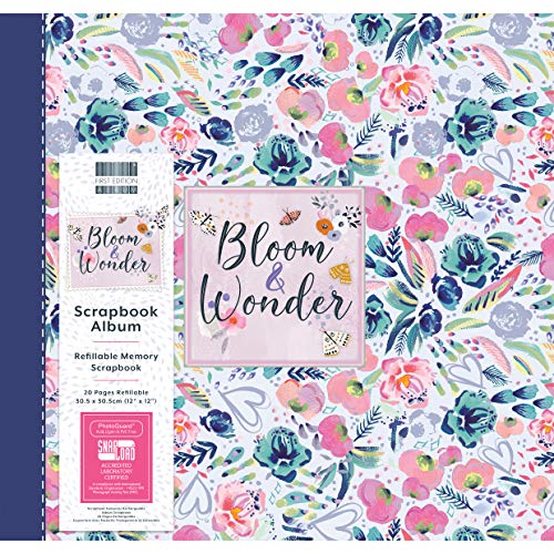 First Edition 12x12 Álbum - Bloom and Wonder, FEALB102, Multicolor, 12" x 12"