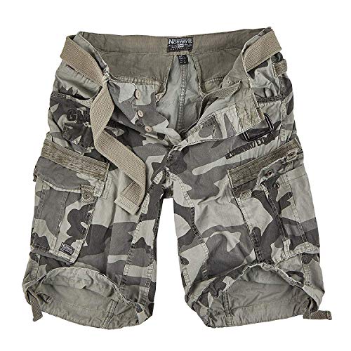 Geographical Norway Hombre Cargo Short People - Gris Camo, L