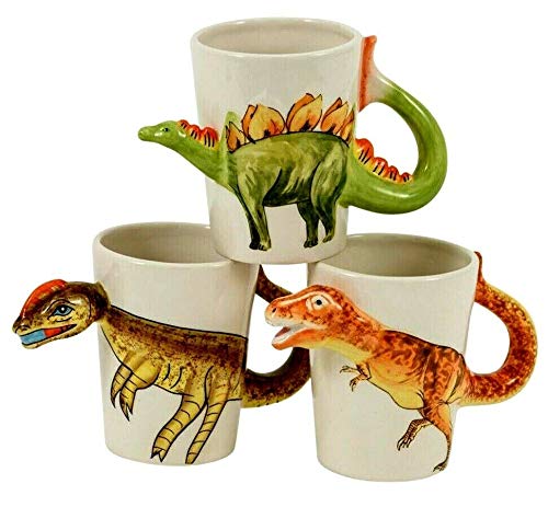 Giftworks Taza de Dinosaurio Calidad 3D Diseño de cerámica Aleatorio Nuevo y en Caja