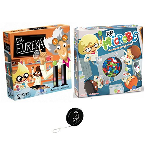 Juego de 2 juegos azul naranja: Dr Eureka + Dr Microbe + 1 Yoyo Blumie.