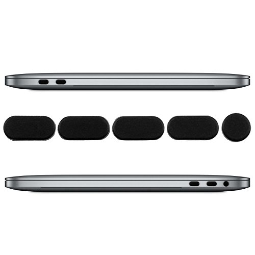 kwmobile 5X Tapón Anti-Polvo Compatible con Apple MacBook Pro 13" / 15" (a Partir de 2016) - Tapas Protectoras Anti-Suciedad para Ranuras de Ordenador