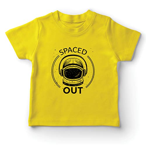 lepni.me Camiseta para Niño/Niña Un Divertido Regalo para los Amantes de la astronomía de los astronautas. (5-6 Years Amarillo Multicolor)