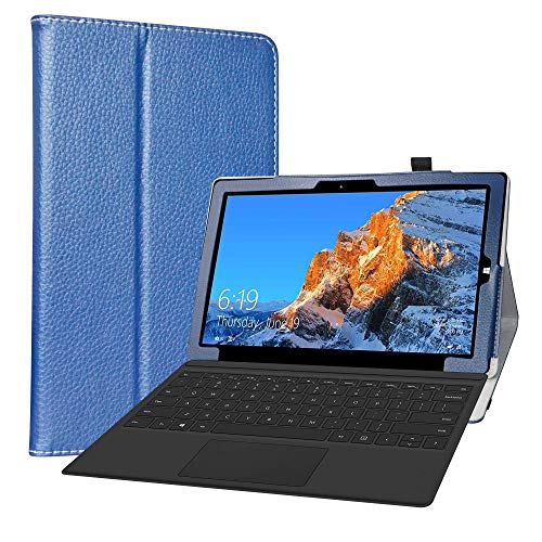 LiuShan Compatible con TECLAST X4 2 in 1 Funda,Folio Soporte PU Cuero con Funda Caso para TECLAST X4 2 in 1 Laptop Tablet 11.6 Inch,Azul