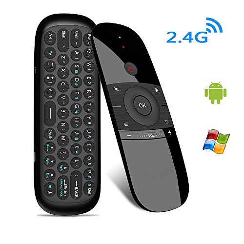 Mini Teclado inalámbrico para PC, portátil, tabletas, Teclado inalámbrico portátil 2.4 G Smart TV Remoto para Android Smart TV Box, proyector (Keyboard)