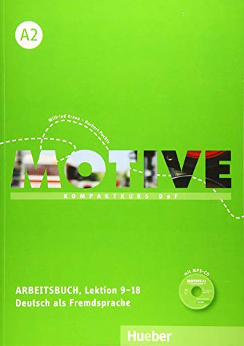 MOTIVE A2 AB+CD-Audio (ejerc.): Arbeitsbuch A2 Lektion 9-18 mit MP3 CD: Vol. 2