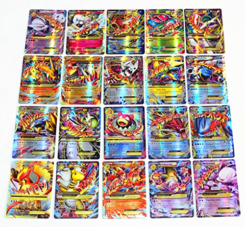 NEW Pokemon tcg EX de 60PCS. Large Mega EX Card Strongest Combination Best Gift