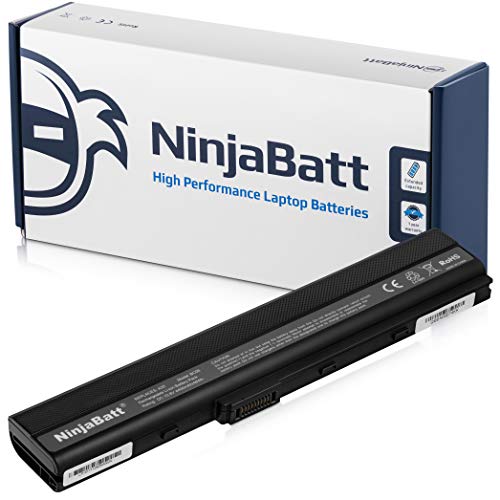 NinjaBatt Batería para ASUS A32-K52 A42 K52J K52N K42J K42JC A52F A42-K52 X52F K52 A41-B53 K42F A41-K52 K52F A62 X42 X52J A52J A42J K52JC - Alto Rendimiento [6 Celdas/4400mAh/48wh]