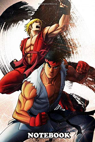 Notebook: Ken And Ryu , Journal for Writing, College Ruled Size 6" x 9", 110 Pages