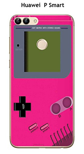 Onozo - Carcasa de TPU para Huawei P Smart diseño Game Boy, color rosa intenso