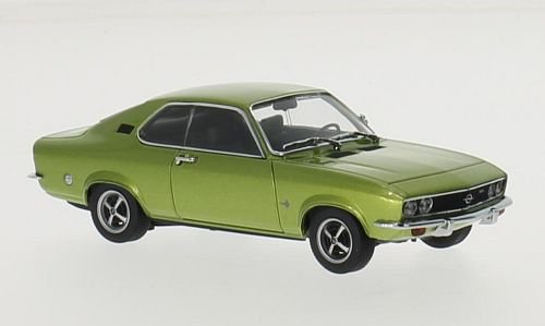 Opel Manta A, metalizado-verde, 1970, Modellauto, Fertigmodell, Maxichamps 1:43