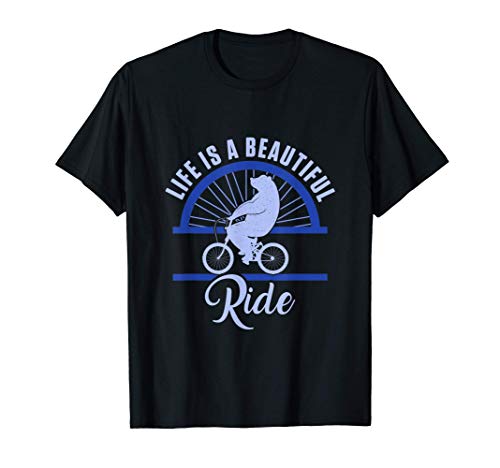 Oso lindo Hermoso Monta BMX Bicicleta Ciclista Regalo Camiseta