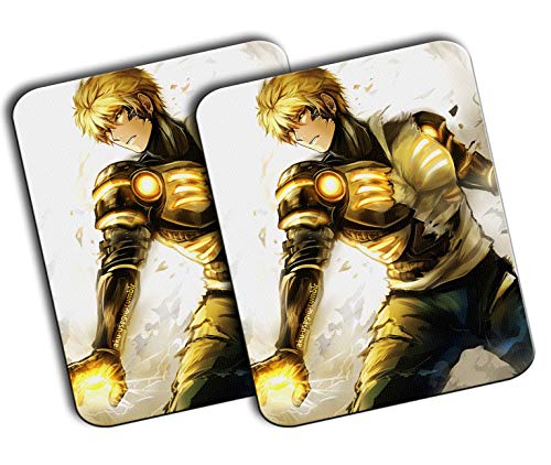 PACK 2 ALFOMBRILLAS GRANDES ONE PUNCH MAN GENOS mousepad raton
