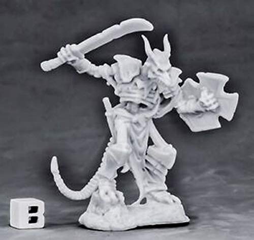 Pechetruite 1 x Undying LIZARDMAN - Reaper Bones Miniatura para Juego de rol Guerra - 77560
