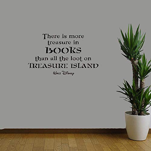 pegatinas de pared star wars Hay más tesoros en los libros que todo el botín en la isla del tesoro para la sala de lectura Book Store