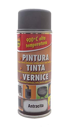 Pyro Feu 24952-6 Pintura Térmica 900°C Antracita Aerosol, 400 ml