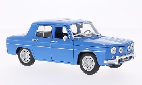 Renault R8 Gordini, azul claro/blanco, Modelo de Auto, modello completo, Welly 1:24