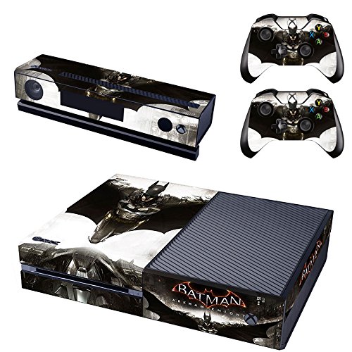 REYTID Piel de Consola Pegatina + 2 x calcomanías del Controlador & kinect Envoltura Compatible con Microsoft Xbox uno - Conjunto Completo - Batman Knight