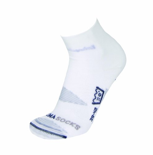 Rywan Bi Clima Marathon Sport Socks with Blister Protect (White, 44-46 / UK 9.5-11)